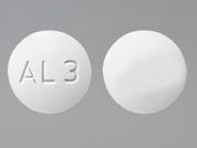 Allopurinol: This is a Tablet imprinted with AL3 on the front, nothing on the back.