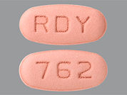 Valganciclovir Hcl: This is a Tablet imprinted with RDY on the front, 762 on the back.