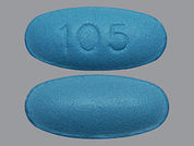 Methenamine Mandelate: This is a Tablet imprinted with 105 on the front, nothing on the back.