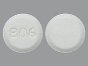 Ivermectin: This is a Tablet imprinted with 806 on the front, nothing on the back.