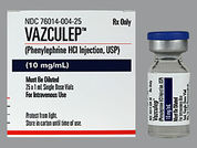 Vazculep: This is a Vial imprinted with nothing on the front, nothing on the back.