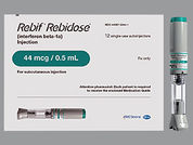 Rebif Rebidose: This is a Pen Injector imprinted with nothing on the front, nothing on the back.