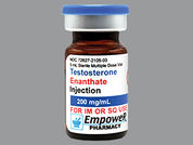 Testosterone Enanthate: Esto es un Vial imprimido con nada en la parte delantera, nada en la parte posterior, y es fabricado por None.
