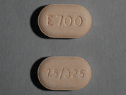 Endocet: This is a Tablet imprinted with E700 on the front, 7.5/325 on the back.