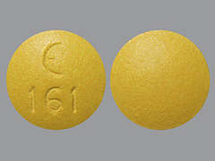 This is a Tablet imprinted with logo and 161 on the front, nothing on the back.