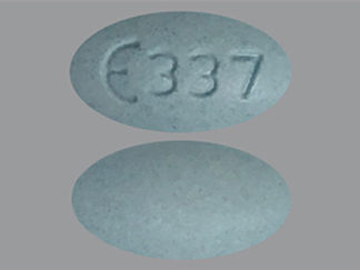 This is a Tablet imprinted with logo and 337 on the front, nothing on the back.
