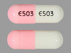 Esto es un Cápsula rosado oblongo imprimido con E503 en la parte delantera, E503 en la parte posterior, y es fabricado por EPIC PHARMA LLC.