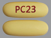 Dutasteride: This is a Capsule imprinted with PC23 on the front, nothing on the back.