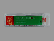 Debacterol: This is a Swab Medicated imprinted with nothing on the front, nothing on the back.