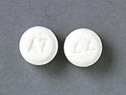 Atenolol: This is a Tablet imprinted with L L on the front, A 7 on the back.