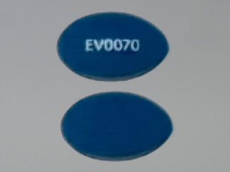 Esto es un Cápsula imprimido con EV0070 en la parte delantera, nada en la parte posterior, y es fabricado por None.
