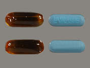 Vitafol-Ob+Dha: Esto es un Paquete De Combinación multicolor (2) oblongo imprimido con EV 0079 en la parte delantera, nada en la parte posterior, y es fabricado por EXELTIS USA, IN.
