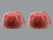 Vitafol: Esto es un Tableta Masticable rojo fruit imprimido con nada en la parte delantera, nada en la parte posterior, y es fabricado por EXELTIS USA, IN.