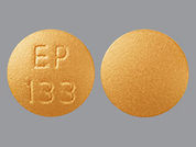 Imipramine Hcl: This is a Tablet imprinted with EP  133 on the front, nothing on the back.