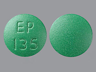 This is a Tablet imprinted with EP 135 on the front, nothing on the back.