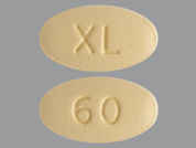 Cabometyx: This is a Tablet imprinted with XL on the front, 60 on the back.