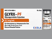 Glyrx-Pf: Esto es un Vial imprimido con nada en la parte delantera, nada en la parte posterior, y es fabricado por None.