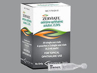 Zerviate 0.24 % Dropperette Single-use Drop Dispenser