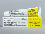 Betamethasone Valerate: This is a Cream imprinted with nothing on the front, nothing on the back.