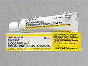 Lidocaine-Prilocaine: This is a Cream imprinted with nothing on the front, nothing on the back.