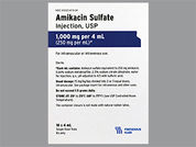 Amikacin Sulfate: This is a Vial imprinted with nothing on the front, nothing on the back.