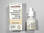 Neomycin/Polymyxin/Hc: This is a Suspension Drops imprinted with nothing on the front, nothing on the back, and is manufactured by SANDOZ.