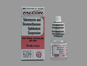 Tobramycin-Dexamethasone: This is a Suspension Drops imprinted with nothing on the front, nothing on the back.