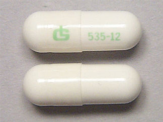 This is a Capsule imprinted with logo on the front, 535-12 on the back.