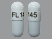Linzess: This is a Capsule imprinted with FL 145 on the front, nothing on the back.