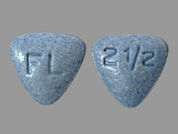 Bystolic: This is a Tablet imprinted with FL on the front, 2 1/2 on the back.