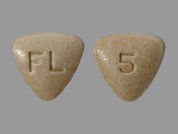 Bystolic: This is a Tablet imprinted with FL on the front, 5 on the back.