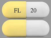Fetzima: This is a Capsule Er 24hr imprinted with FL on the front, 20 on the back.