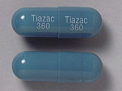 Tiazac: This is a Capsule Er 24hr imprinted with Tiazac  360 on the front, Tiazac  360 on the back.