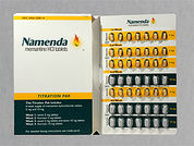 Namenda: This is a Tablet Dose Pack imprinted with 5 or 10 on the front, FL on the back.