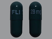 Namenda Xr: Esto es un Cápsula Para Rociar Er 24 Hr imprimido con FLI 28 mg en la parte delantera, nada en la parte posterior, y es fabricado por None.