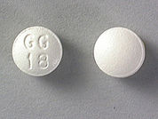 Perphenazine: This is a Tablet imprinted with GG  18 on the front, nothing on the back.