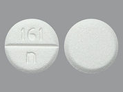 Misoprostol: This is a Tablet imprinted with 161  n on the front, nothing on the back.