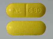 Pentazocine-Naloxone Hcl: This is a light yellow oblong Tablet imprinted with NL 680 on the front, nothing on the back, and is manufactured by LUPIN PHARMACEU.