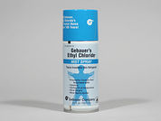 Ethyl Chloride: This is a Aerosol Spray imprinted with nothing on the front, nothing on the back.