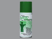 Spray And Stretch: This is a Aerosol Spray imprinted with nothing on the front, nothing on the back.