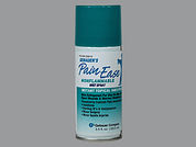 Pain Ease: This is a Aerosol Spray imprinted with nothing on the front, nothing on the back.