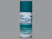 Pain Ease: This is a Aerosol Spray imprinted with nothing on the front, nothing on the back.