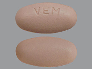 This is a Tablet imprinted with VEM on the front, nothing on the back.