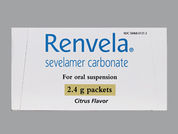 Renvela: This is a Powder In Packet imprinted with nothing on the front, nothing on the back.