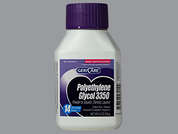 Polyethylene Glycol: This is a white Powder imprinted with nothing on the front, nothing on the back, and is manufactured by GERI-CARE.