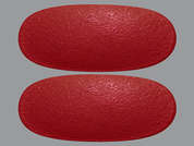 Thera-Tabs: This is a red oblong Tablet imprinted with nothing on the front, nothing on the back, and is manufactured by GERI-CARE.
