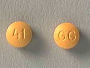 Imipramine Hcl: This is a Tablet imprinted with GG on the front, 41 on the back.