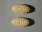 Rimantadine Hcl: This is a Tablet imprinted with G on the front, 1911 on the back.