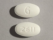 Terbutaline Sulfate: This is a Tablet imprinted with G on the front, 2611 on the back.