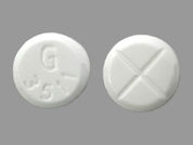 Pyridostigmine Bromide: This is a Tablet imprinted with G  3511 on the front, nothing on the back.